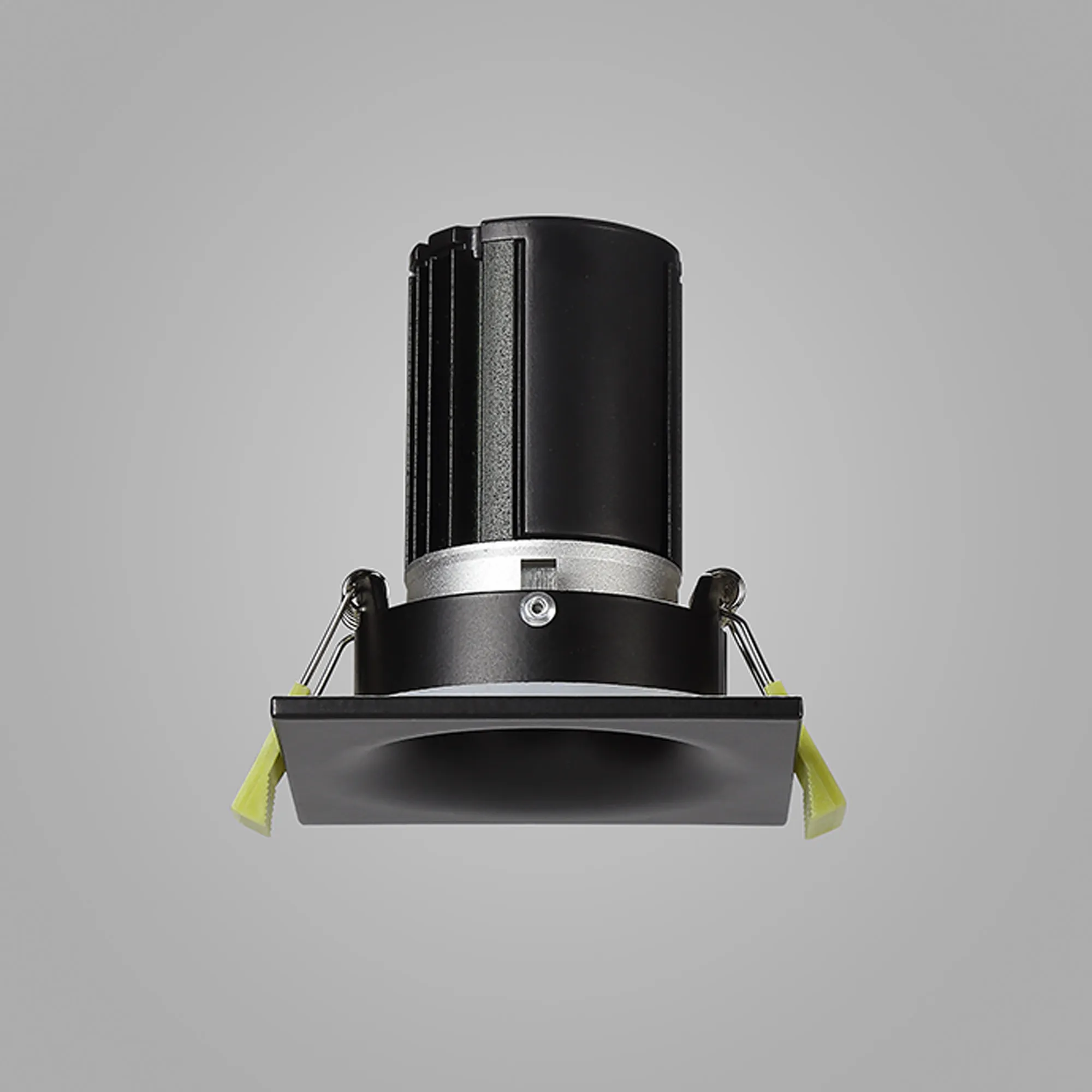 Bruve 12 Tridonic powered 12W 3000K 1200lm 36° LED Engine,300mA , CRI>90 LED Engine Matt Black Fixed Square Recessed Downlight, Inner Glass cover, IP65 DM202500  Dlux Bruve SQ 12 IP65
